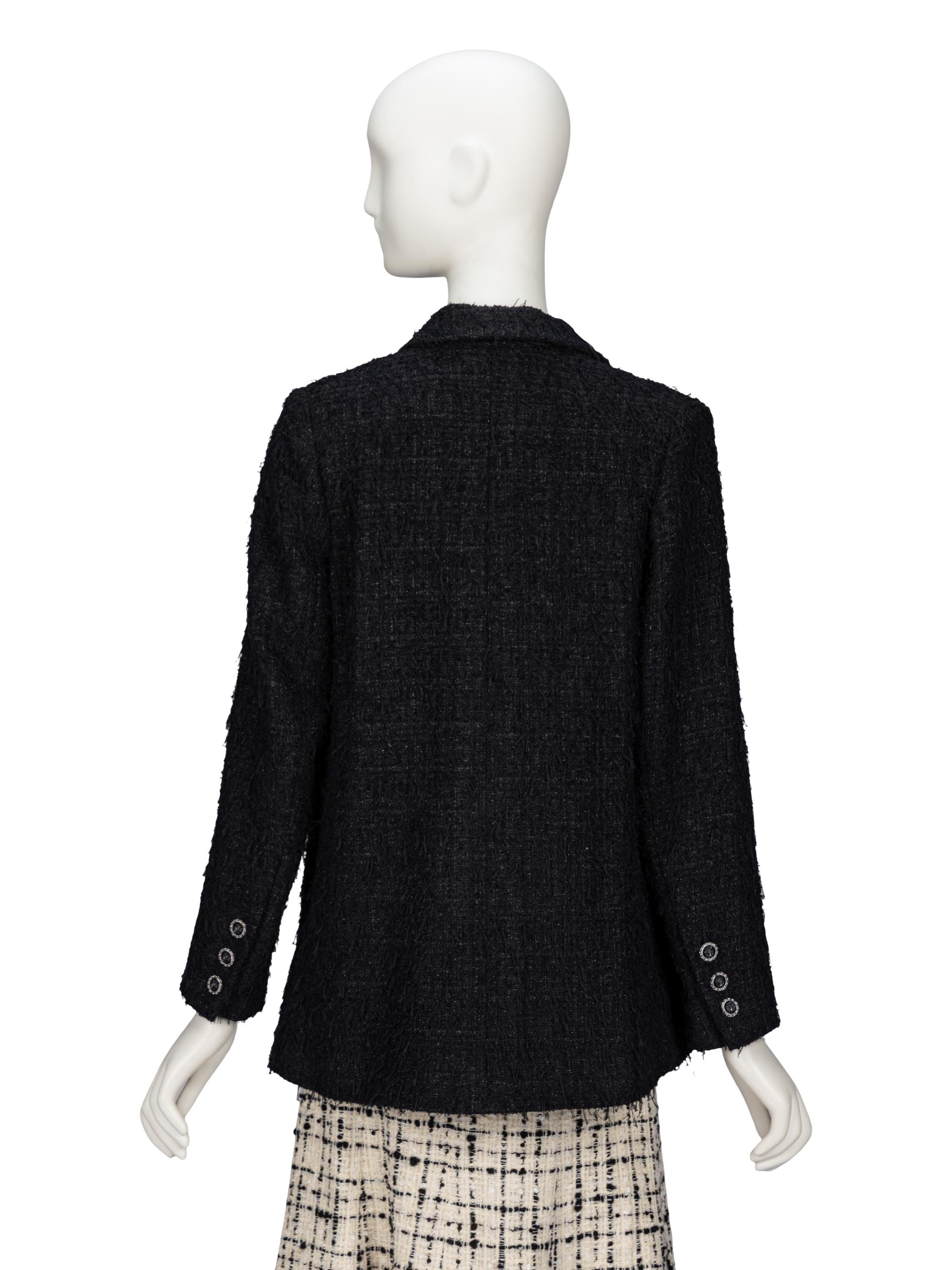 Chanel, Fringed Glittery Tweed Blazer