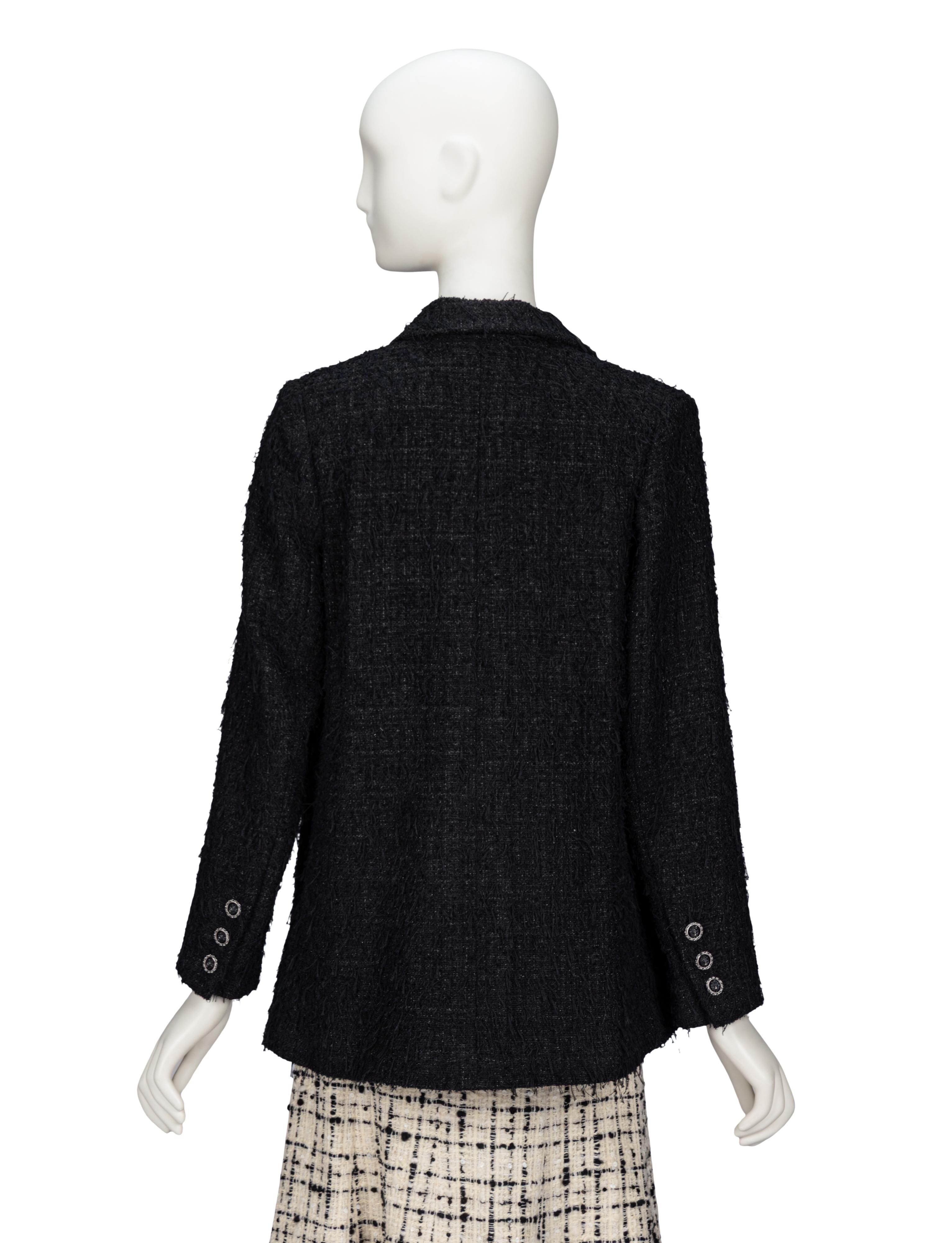 Chanel, Fringed Glittery Tweed Blazer