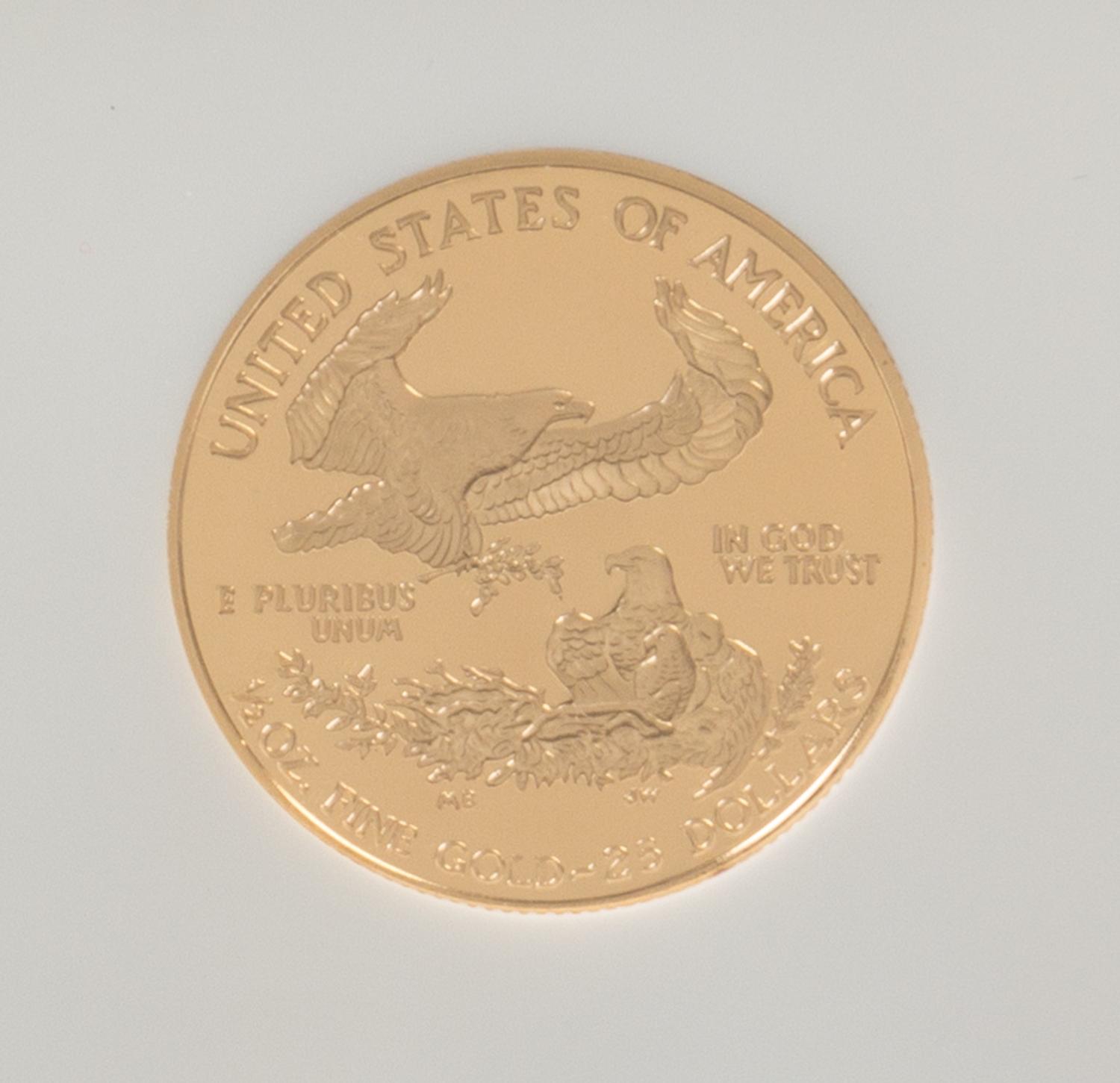 A United States 2001-W Eagle $25 Gold Proof