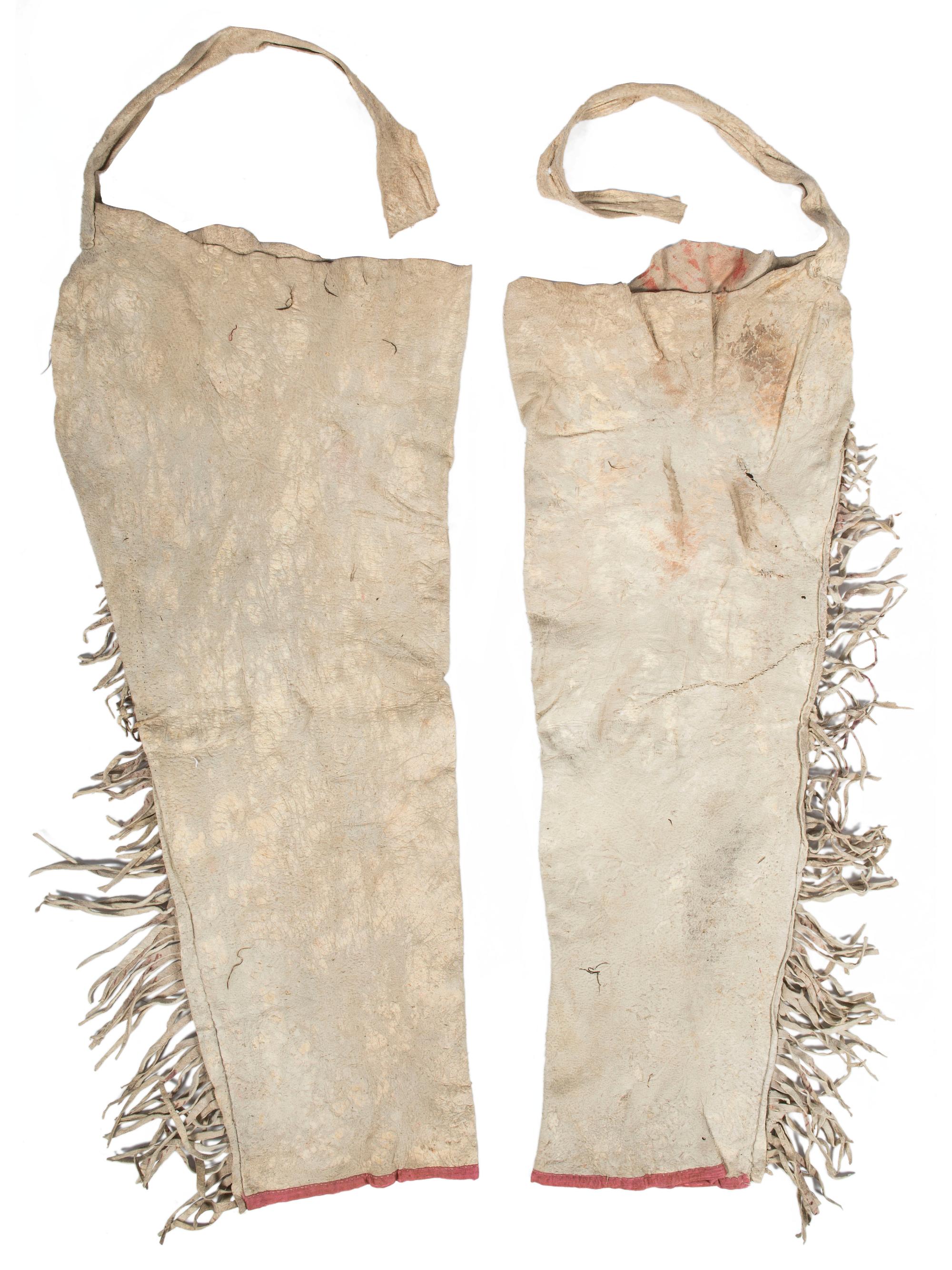 Sioux Quilled Hide Shirt and Leggings