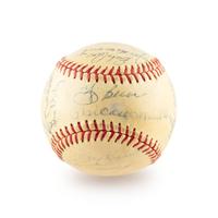 A 1961 New York Yankees Team Signed Autograph Baseball Including Roger Maris (Beckett Authentication Services) - 25 Signatures