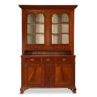 Chippendale walnut step-back cupboard Pennsylvania, late 18th century