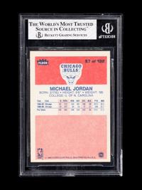 A 1986-87 Fleer Michael Jordan Rookie Basketball Card No. 57 (BGS 7.5 NEAR MINT+)