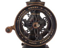 A Landers, Frary & Clark Painted Cast Iron Coffee Mill