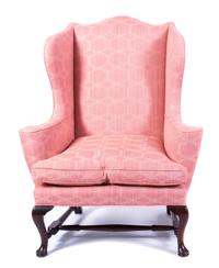 A Chippendale Style Mahogany Wing Chair