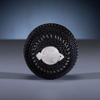 Baleen Basket, with Carved Salmon Finial