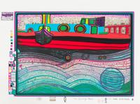 Friedensreich Hundertwasser, (Austrian, 1928-2000), Look at it on a Rainy Day (Regentag Portfolio), 1971-72