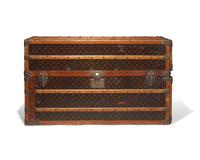 A Louis Vuitton Monogrammed Canvas Hardsided Wardrobe with 'JG' Monogram