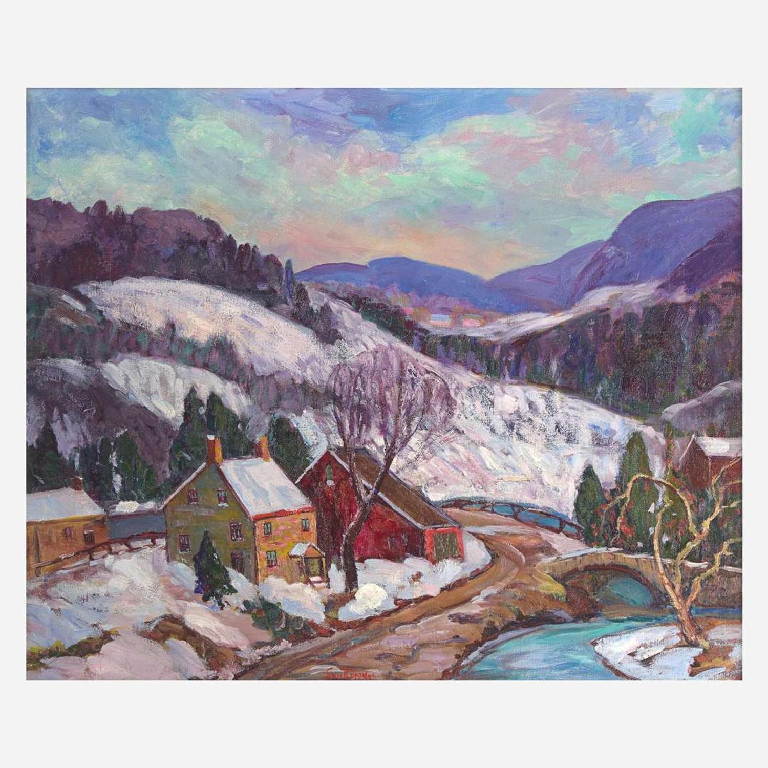 Fern Isabel Coppedge (American, 1883–1951) Lumberville Winter