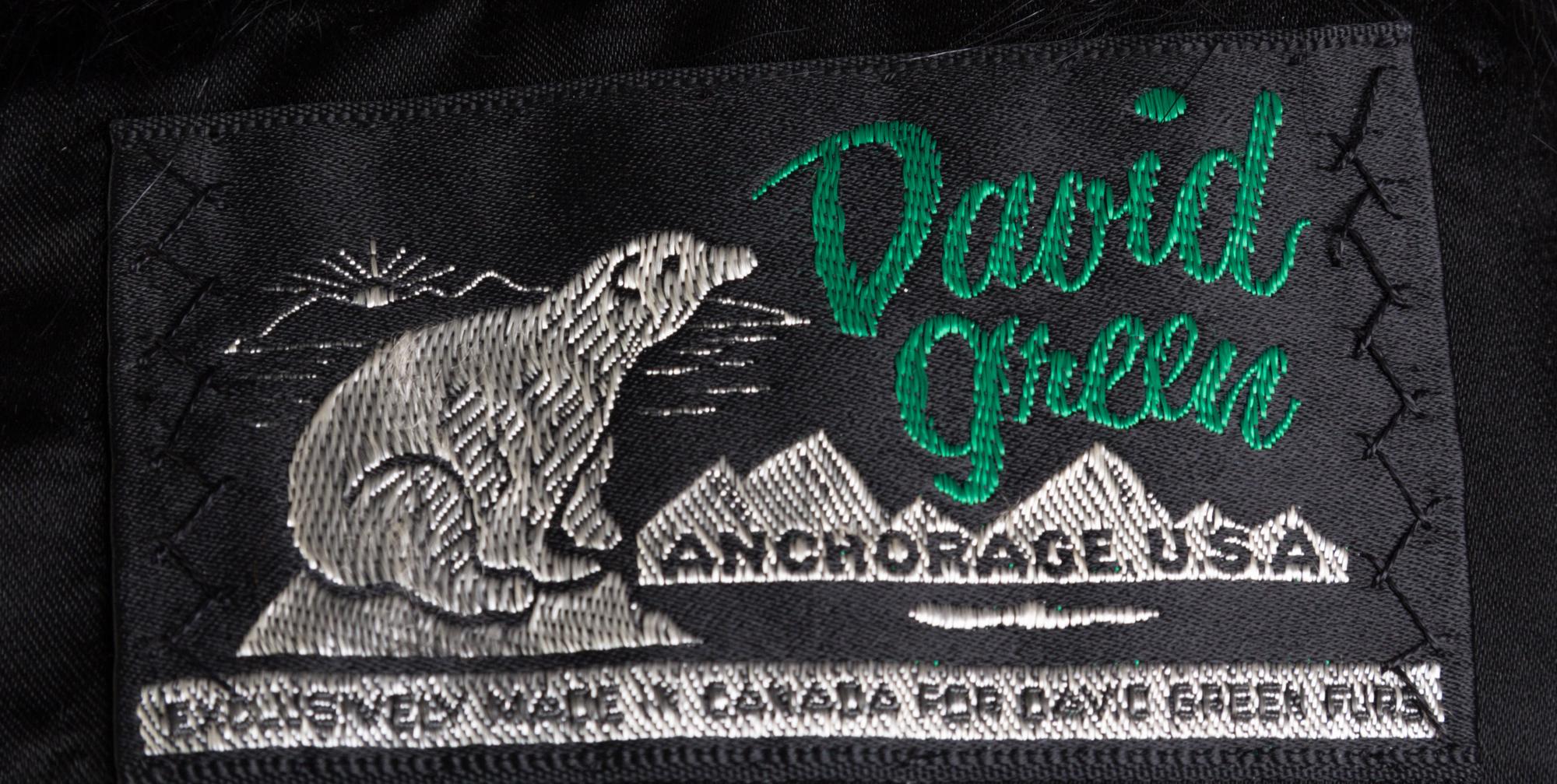 A Black Silk Embroidered and Fox Trim Jacket,