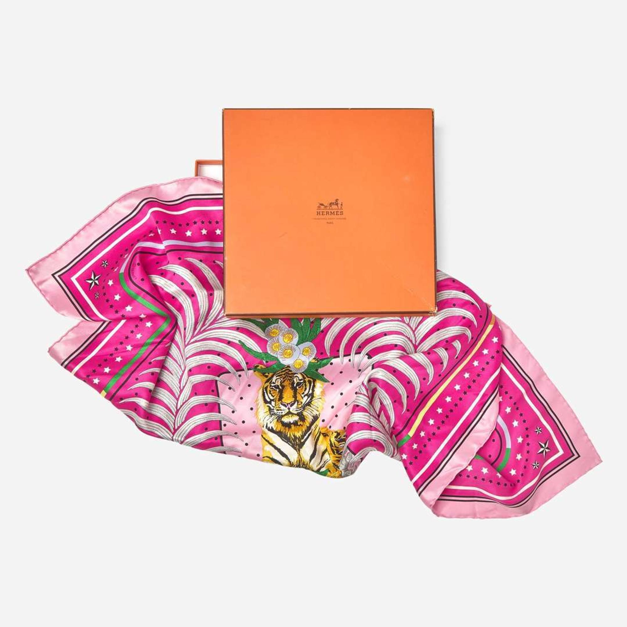 A Set of Two Hermès Silk Scarves Hermès