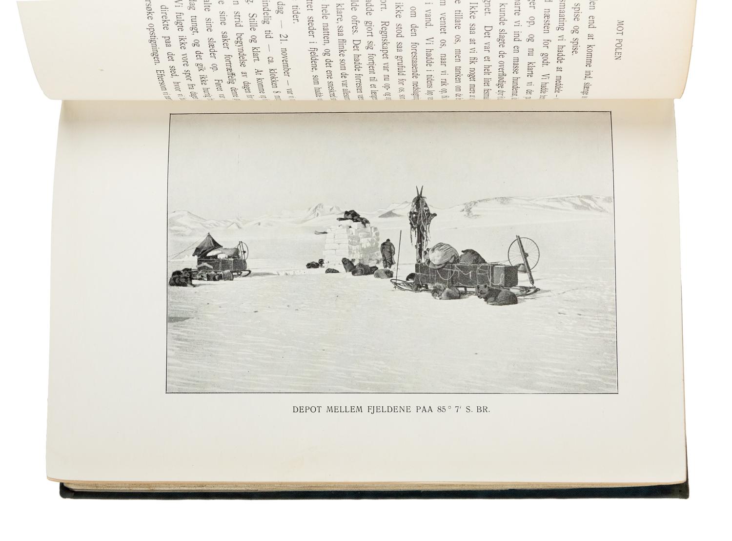 AMUNDSEN, Roald (1872-1928). Den Norske Sydpolsfaerd med Fram, 1910-1912. Kristiania, Norway: Jacob Dybwads, 1912.
