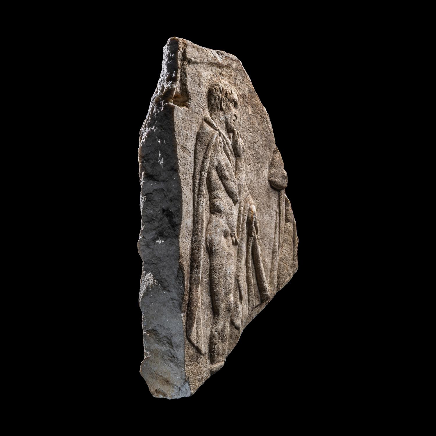 A Roman Marble Relief Fragment