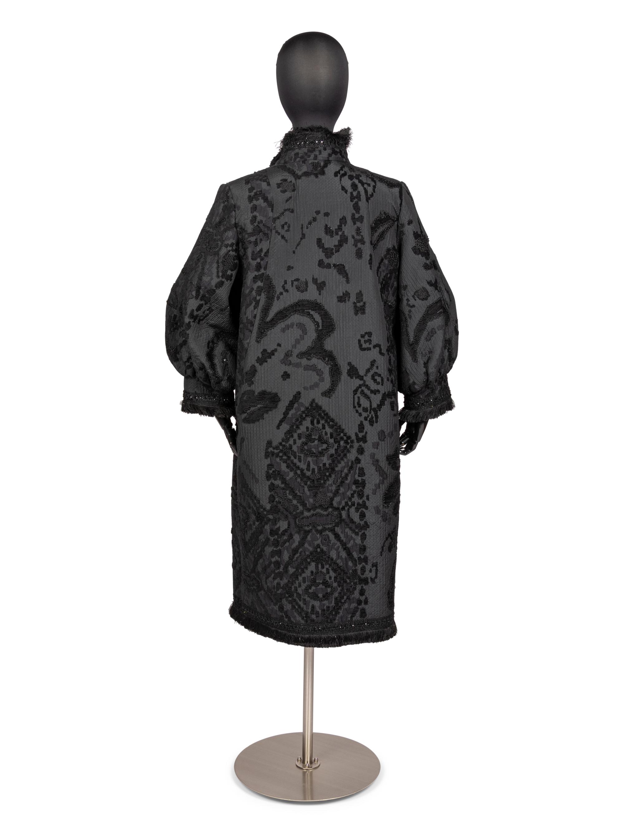 Oscar de la Renta Coat and Necklace, Fall 2006
