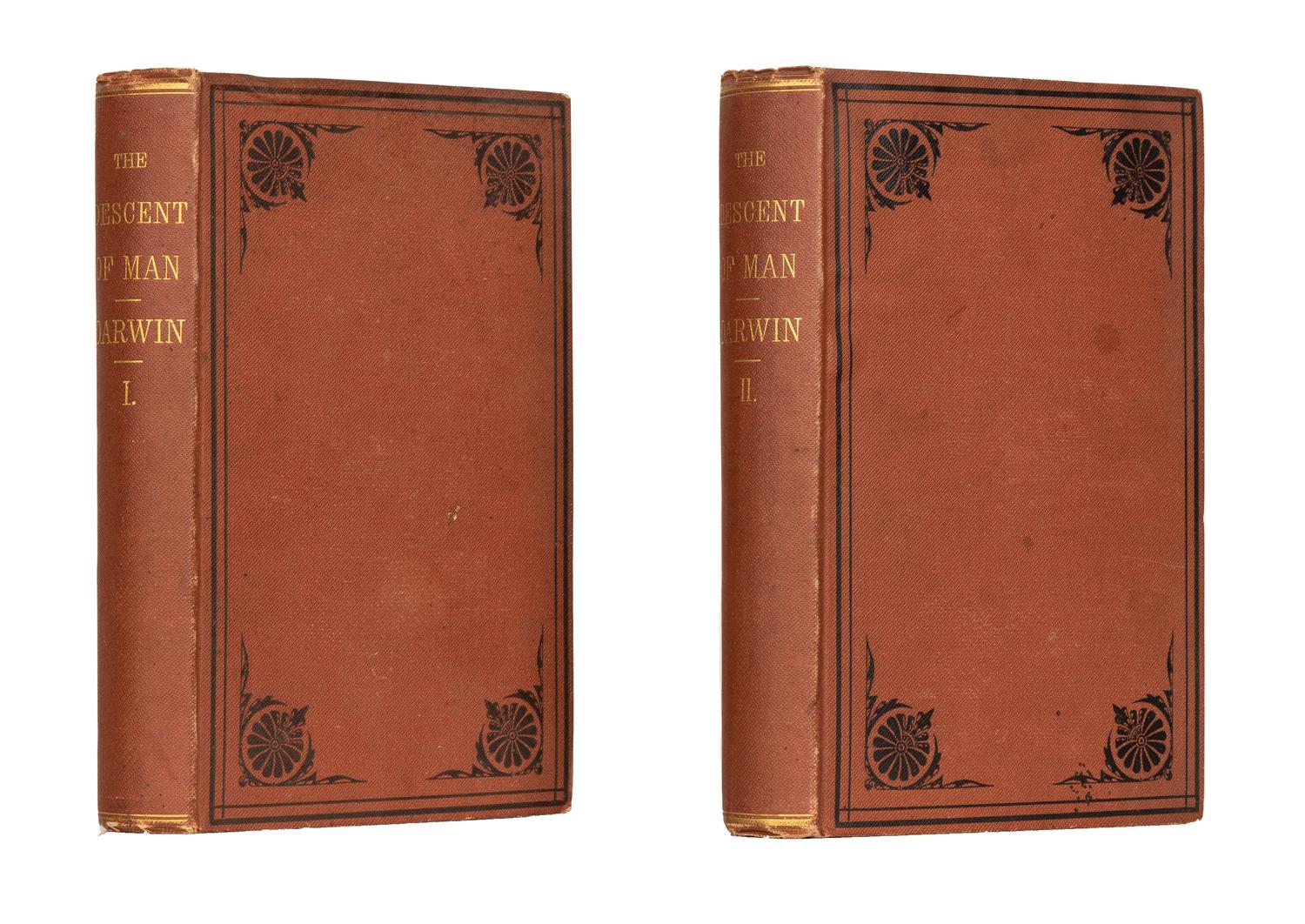 DARWIN, Charles (1809-1882). The Descent of Man and Selection in Relation to Sex . New York: D. Appleton and Company, 1871.