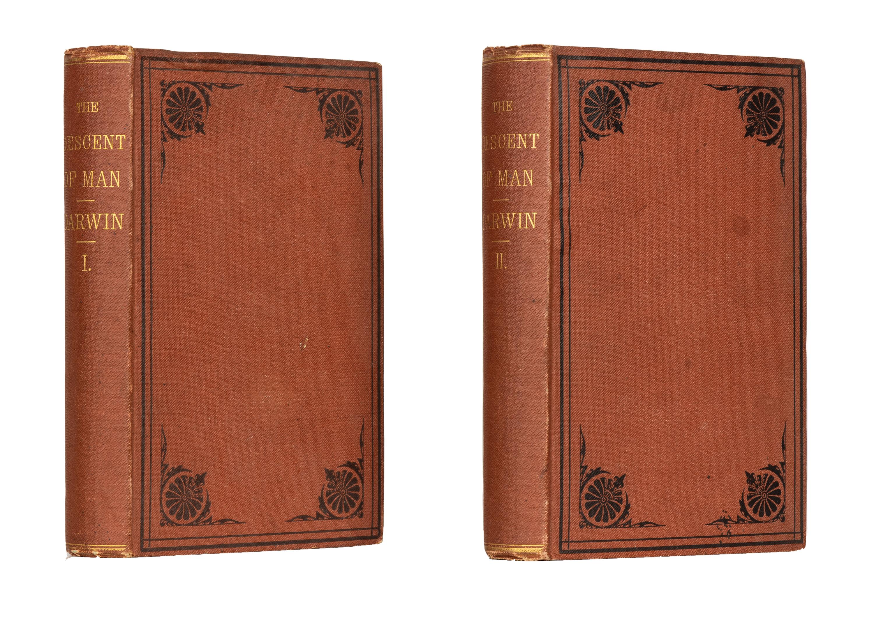 DARWIN, Charles (1809-1882). The Descent of Man and Selection in Relation to Sex . New York: D. Appleton and Company, 1871.