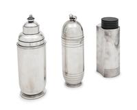 A Group of Three Cocktail Shakers