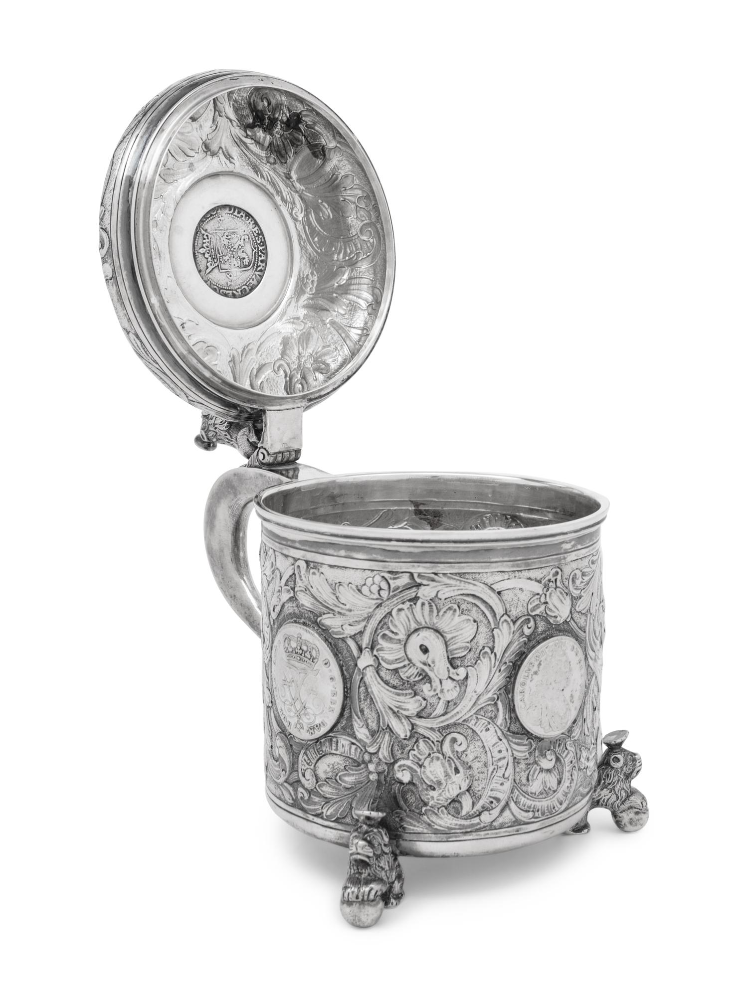 A Scandinavian Style Continental Silver Tankard