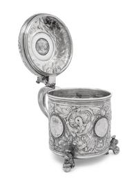 A Scandinavian Style Continental Silver Tankard