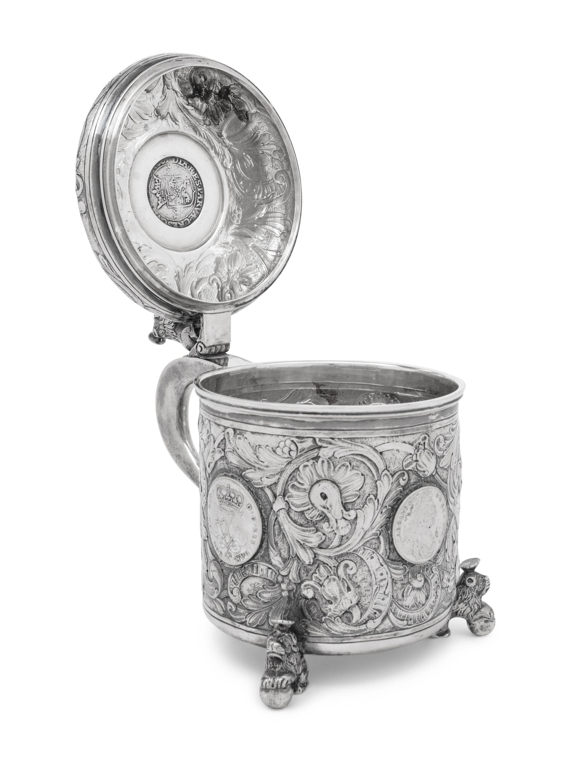 A Scandinavian Style Continental Silver Tankard
