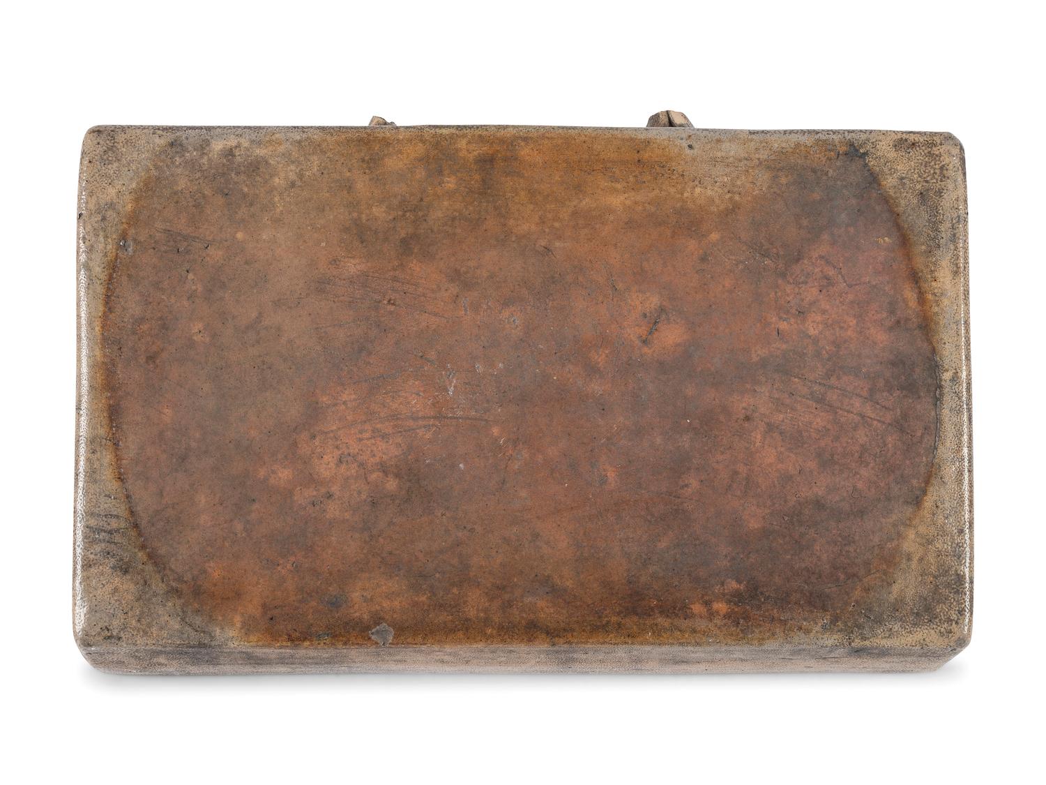 An Ohio Stoneware Foot Warmer