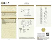 A Platinum and Diamond Ring Pear Shape 9.45 Carats, GIA Certified
