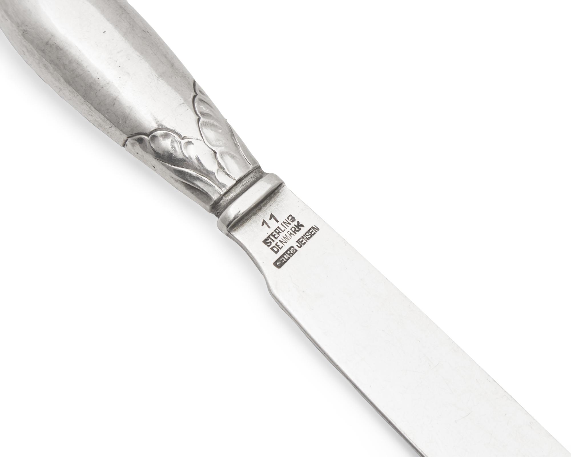 A Group of Georg Jensen Silver Flatware