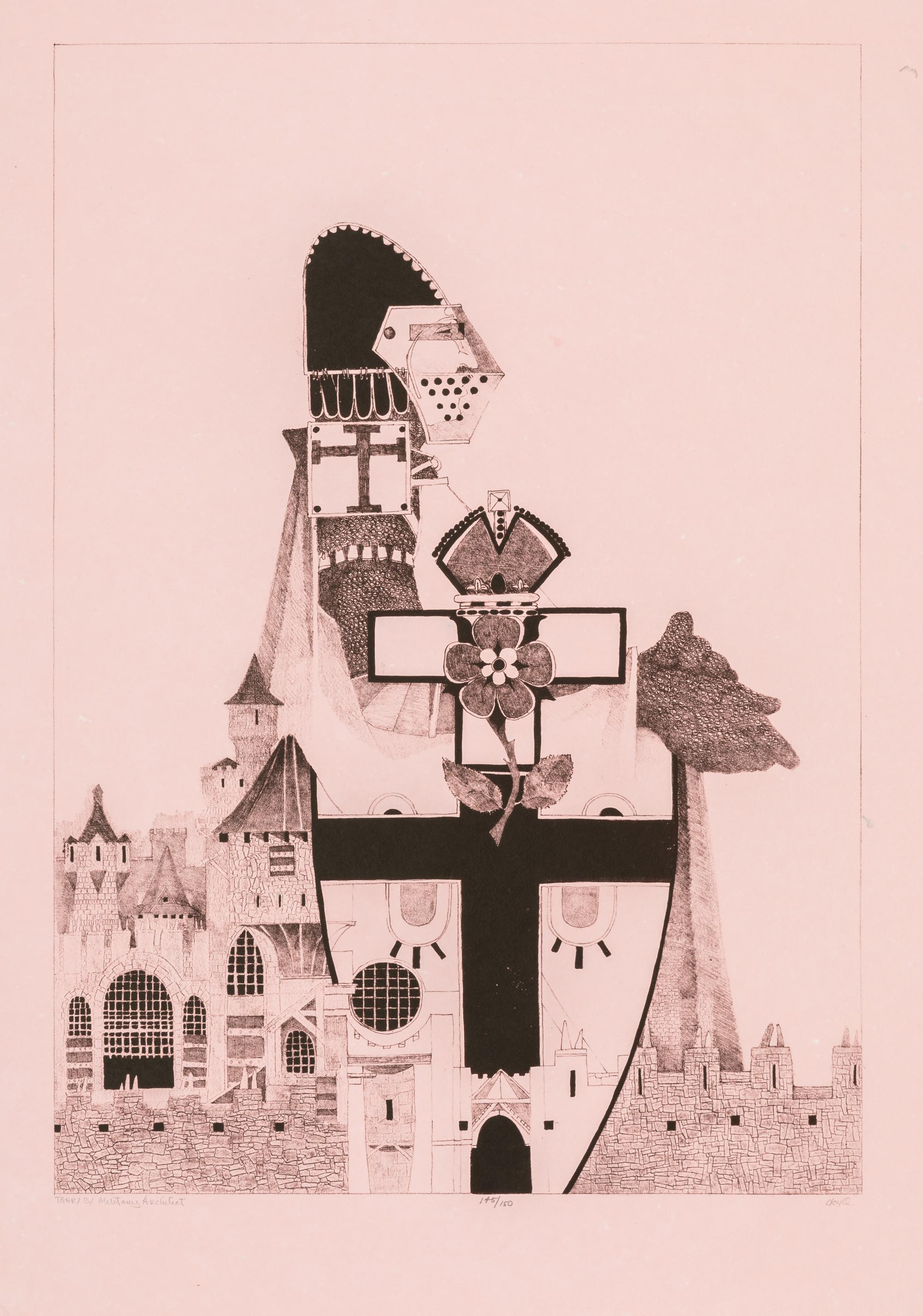 John L. Doyle, (American, 1939-2010), A group of seventeen works from The Builders Portfolio, 1983, including House of Words (2), The S