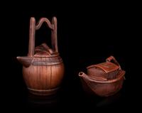 Two Chinese Yixing Pottery Teapots