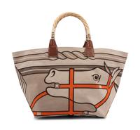 An Hermes Steeple Toile Tote Bag, 22" x 12" x 12".