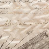 [Presidential] Lincoln, Abraham. Signed Military Commission