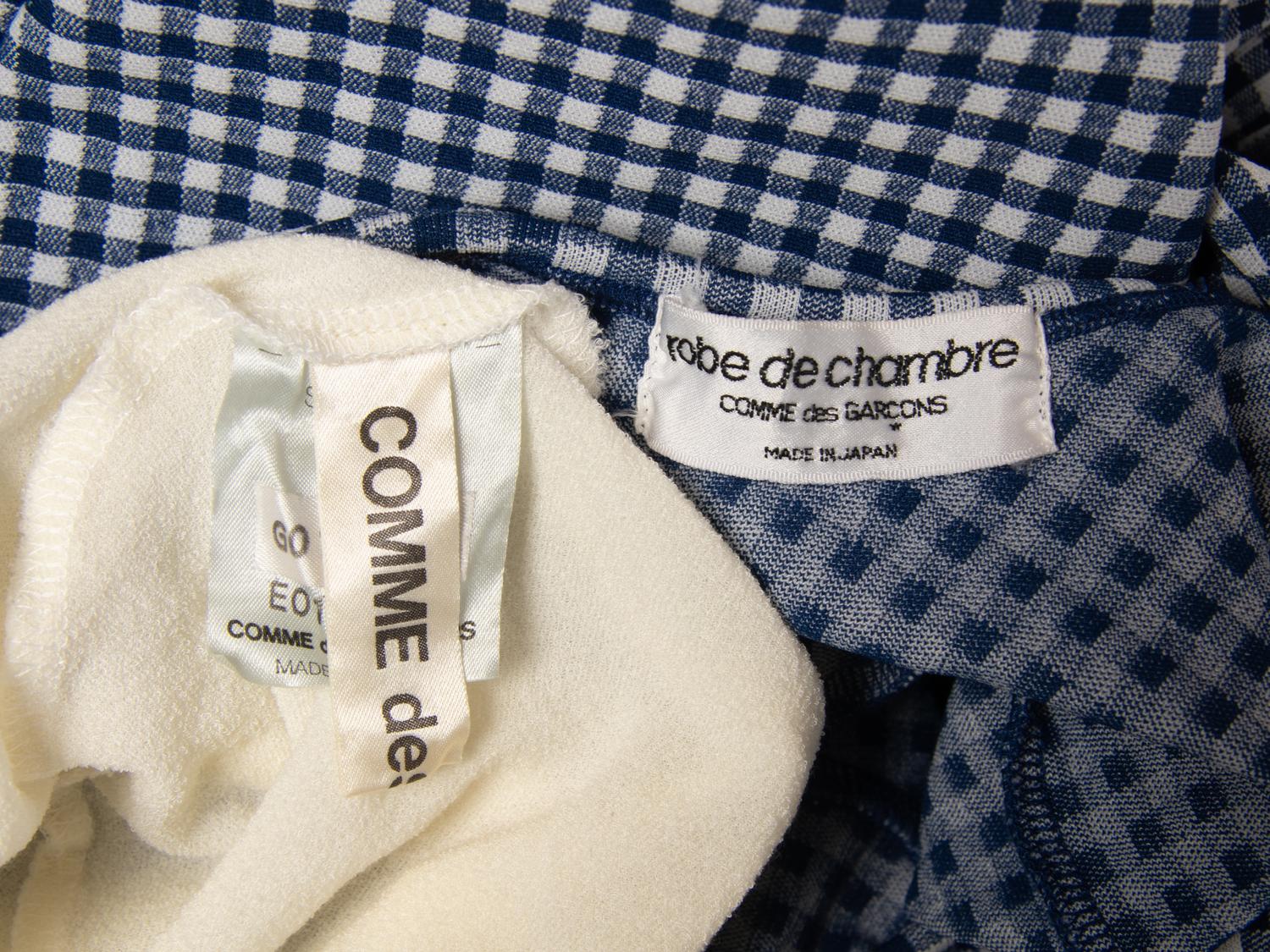 Comme des Garçons, Blue Gingham Bump Dress & Sample, S/S 1997
