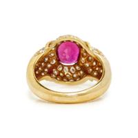 YELLOW GOLD, RUBY, AND DIAMOND RING