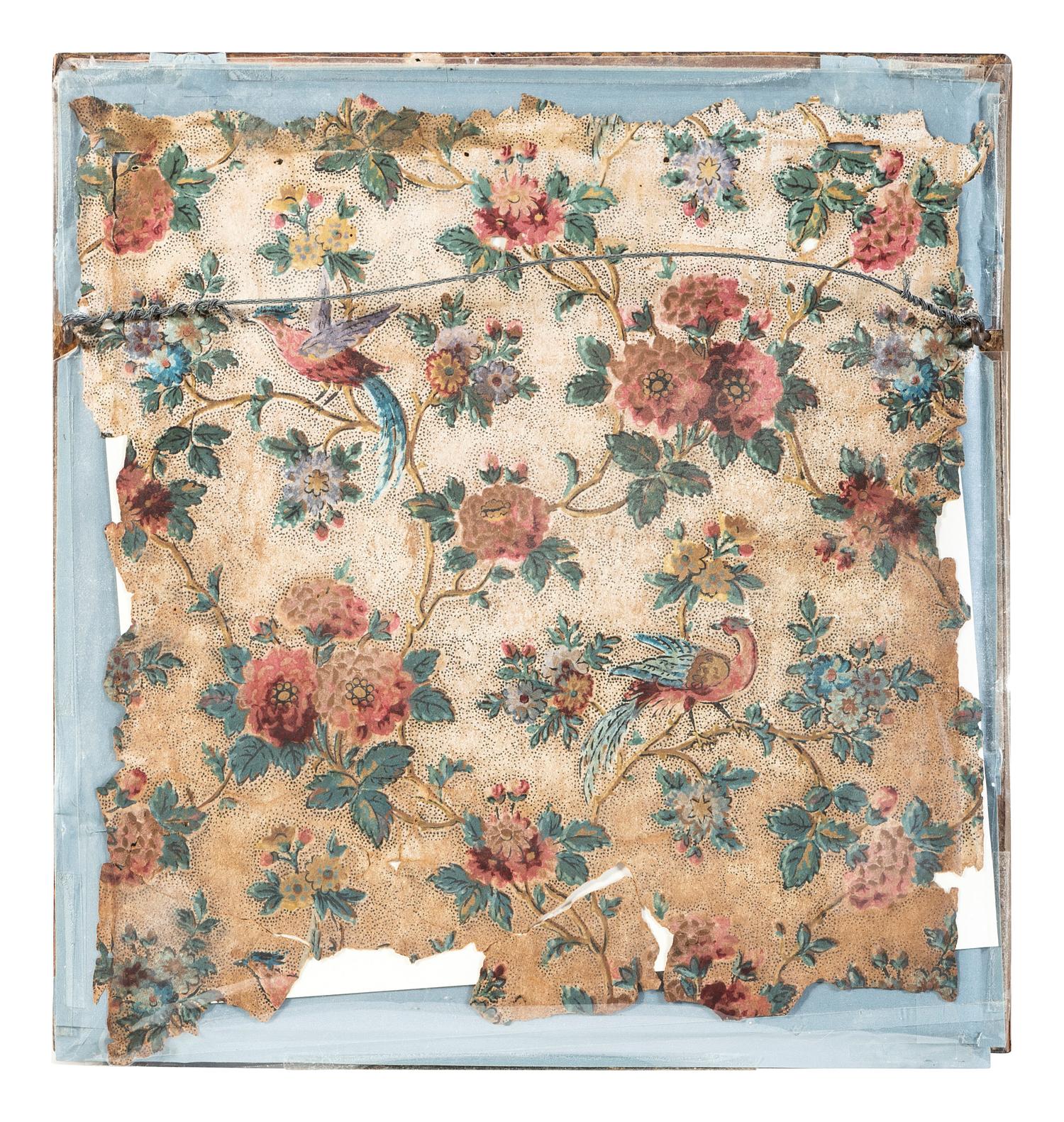 Two Needlework Embroidered Floral Pictures