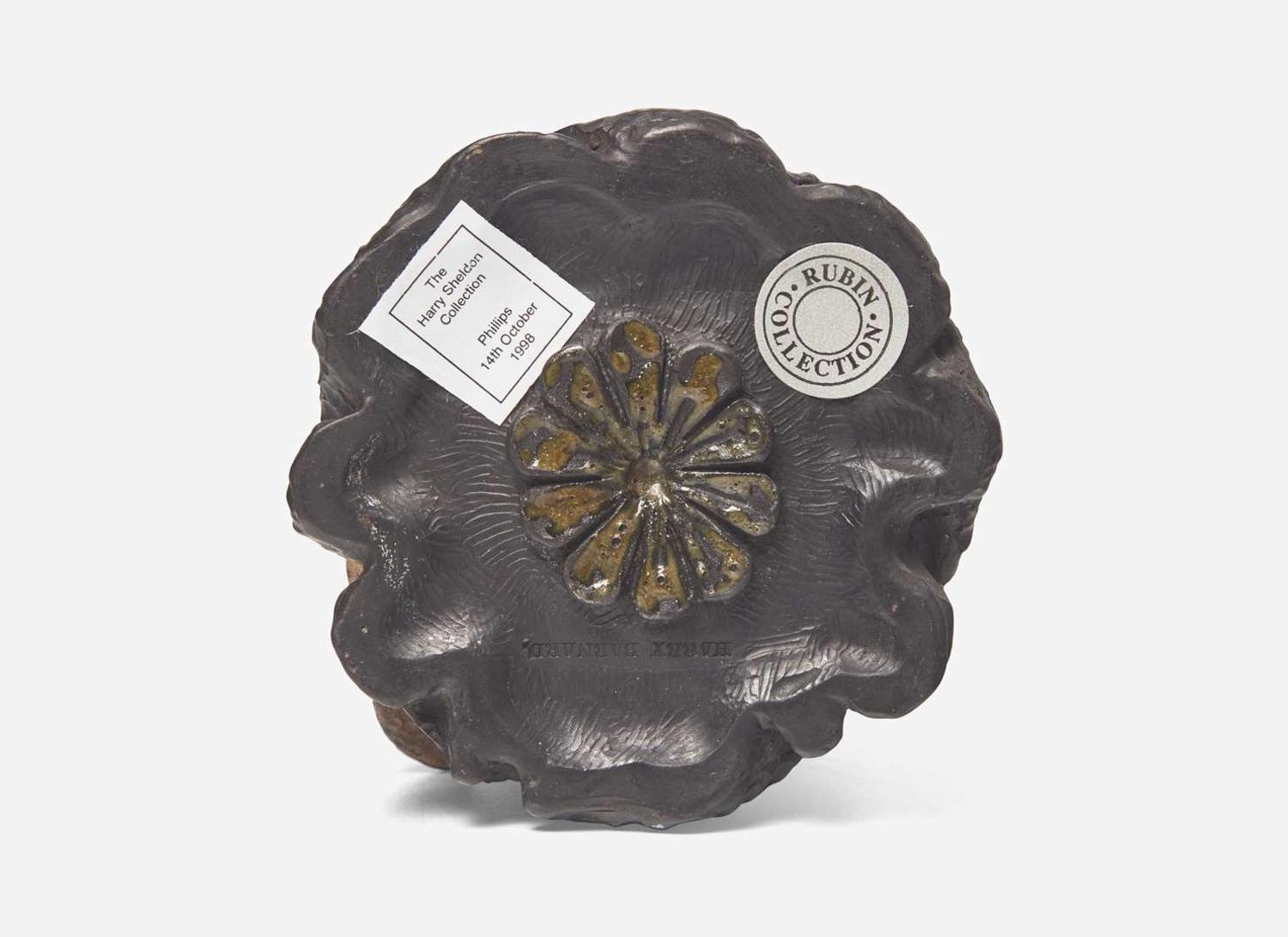 A Harry Barnard Stump Form Vase with Salamanders, UK, circa 1900