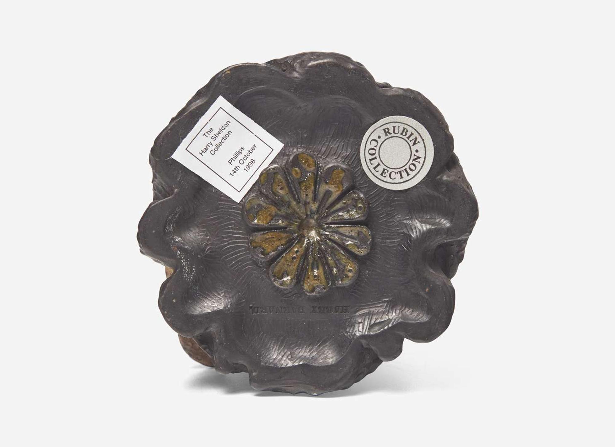 A Harry Barnard Stump Form Vase with Salamanders, UK, circa 1900