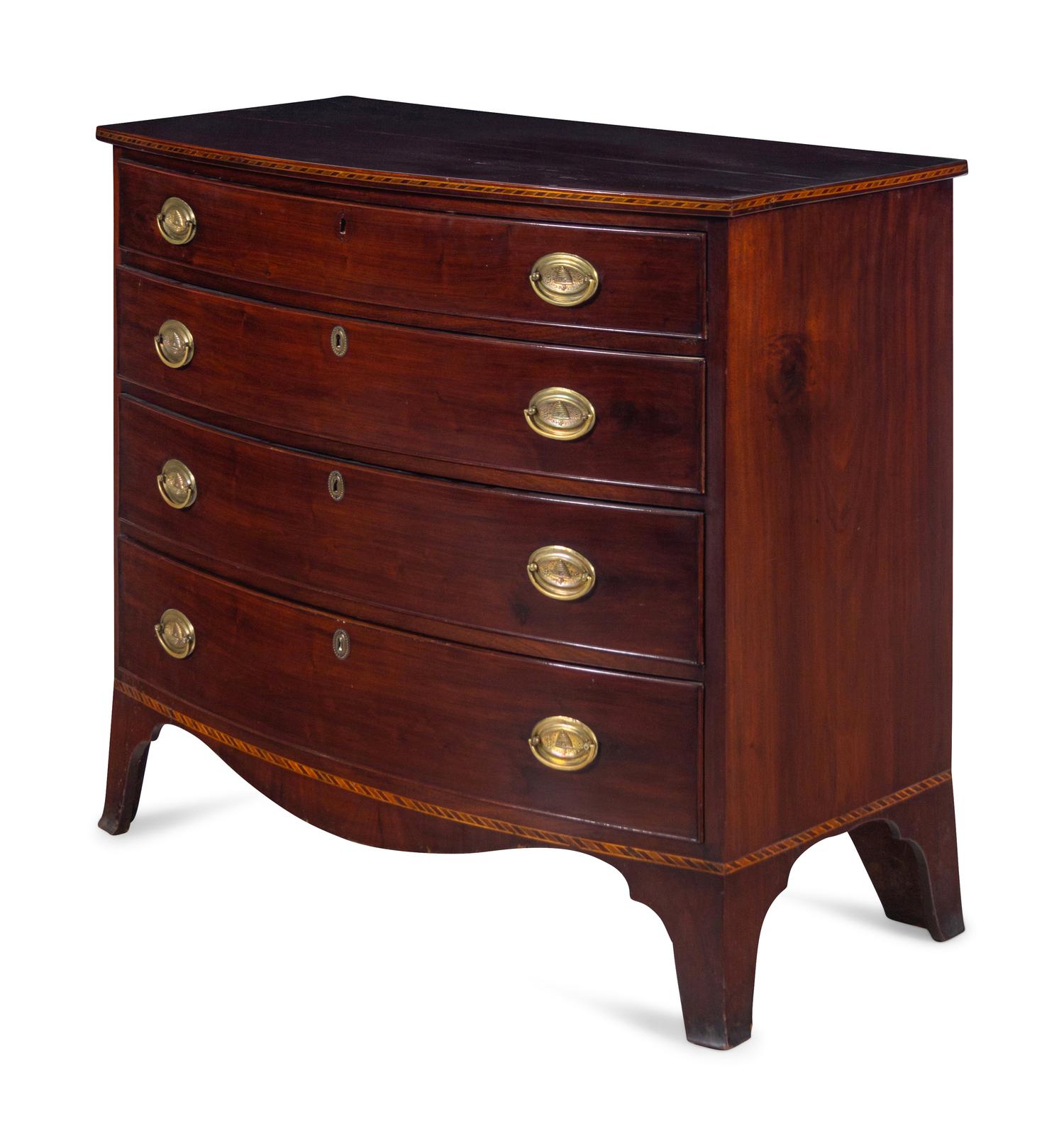 A Federal Mahogany Chest of Drawers