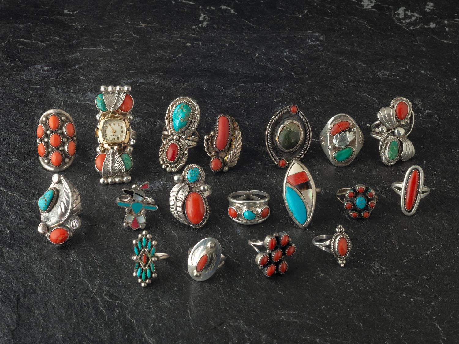 Navajo and Zuni Rings