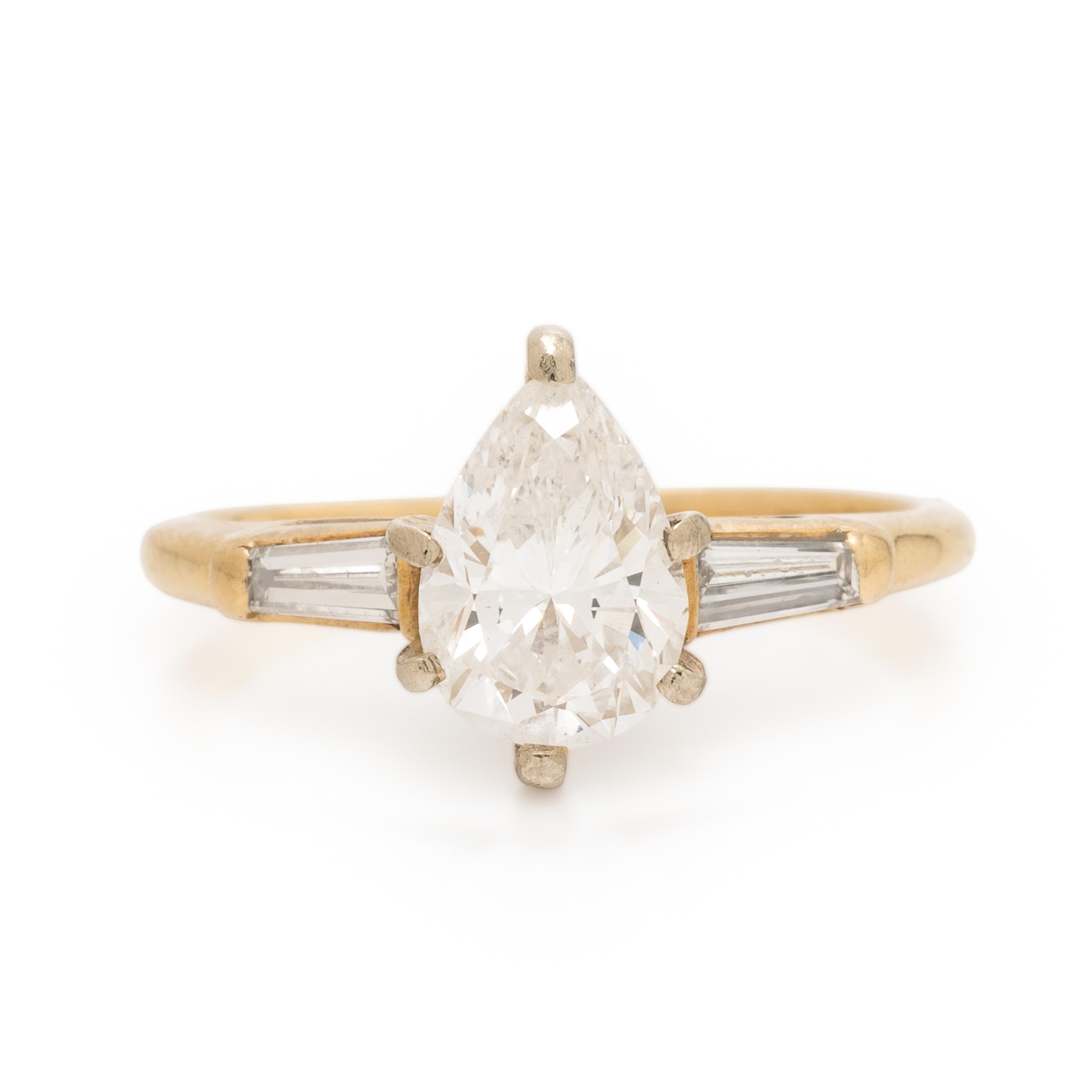 Diamond and Yellow Gold Ring