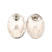 Sterling Silver Maskette Post Earrings, 1992