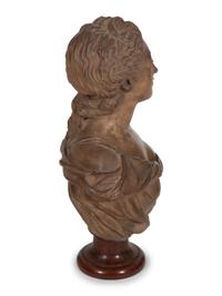 A French Terracotta Bust of a Lady