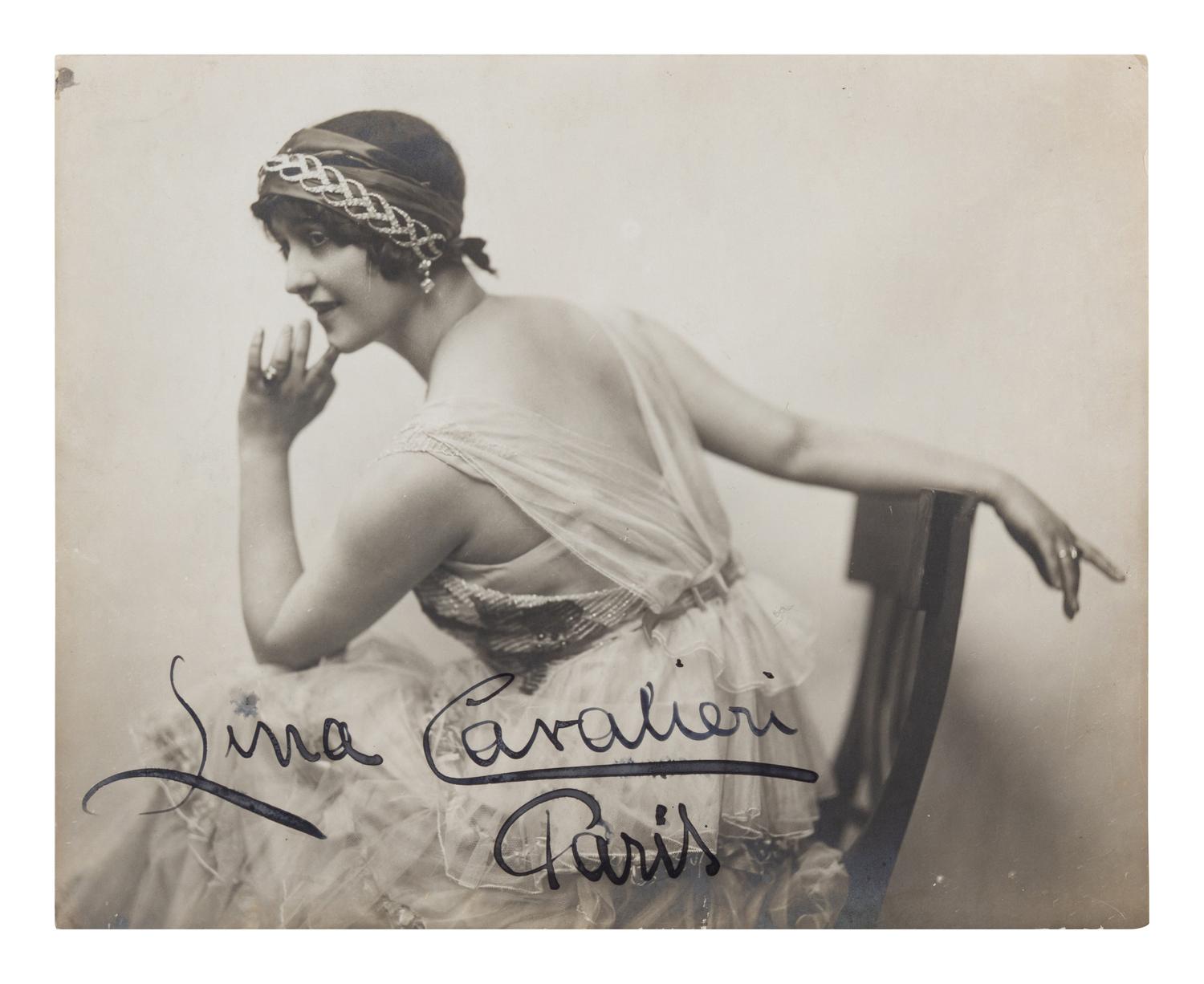 [19TH AND 20TH-CENTURY OPERA SINGERS]. A group of 7 photographs of opera singers from the 1890s-1900s, most signed, comprising images of: