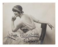 [19TH AND 20TH-CENTURY OPERA SINGERS]. A group of 7 photographs of opera singers from the 1890s-1900s, most signed, comprising images of: