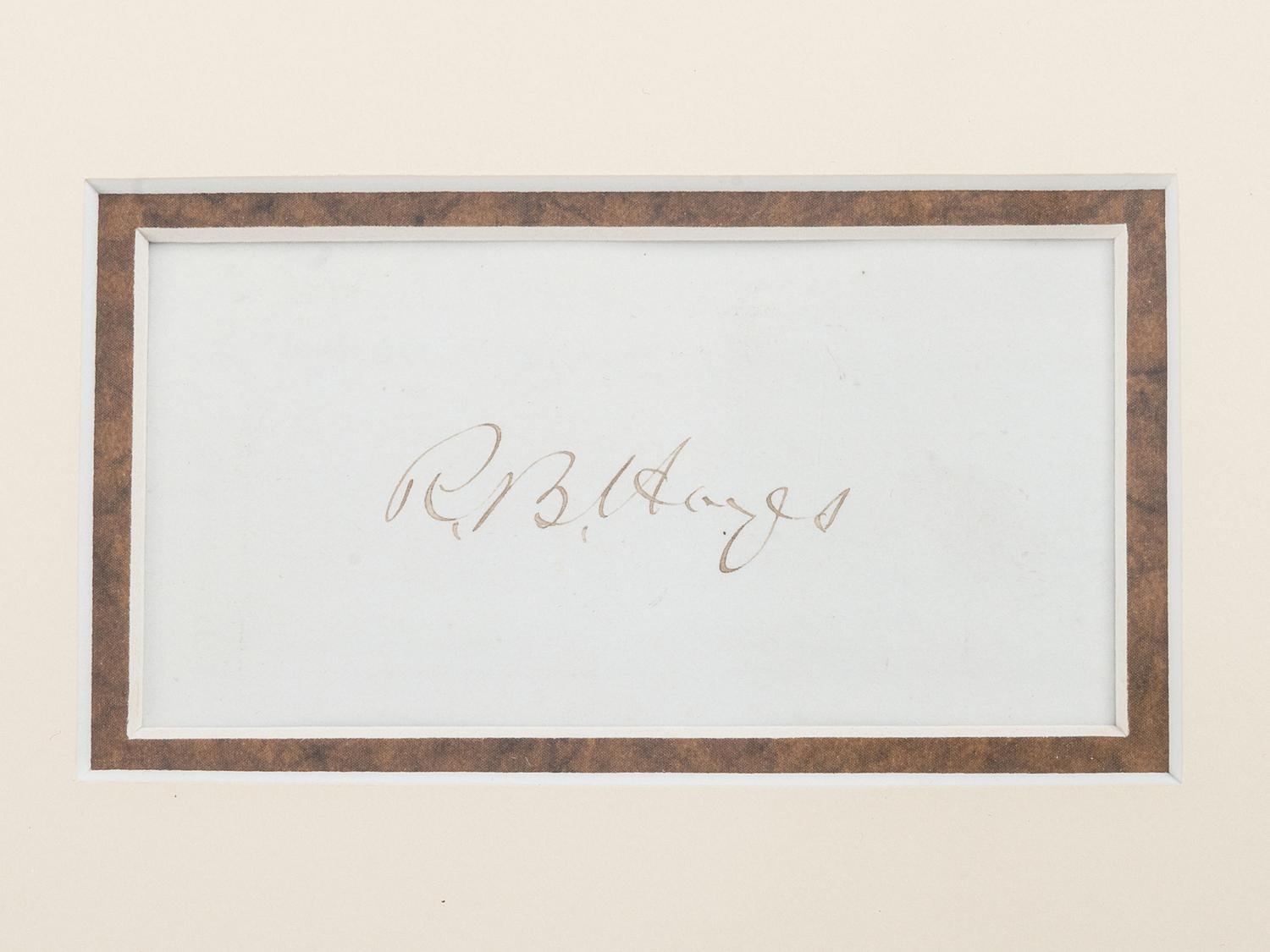 [POLITICS IN AMERICA]. A group of presidential signatures including Rutherford B. HAYES, Lyndon B. JOHNSON, Ronald REAGAN, and George H.W. BUSH.