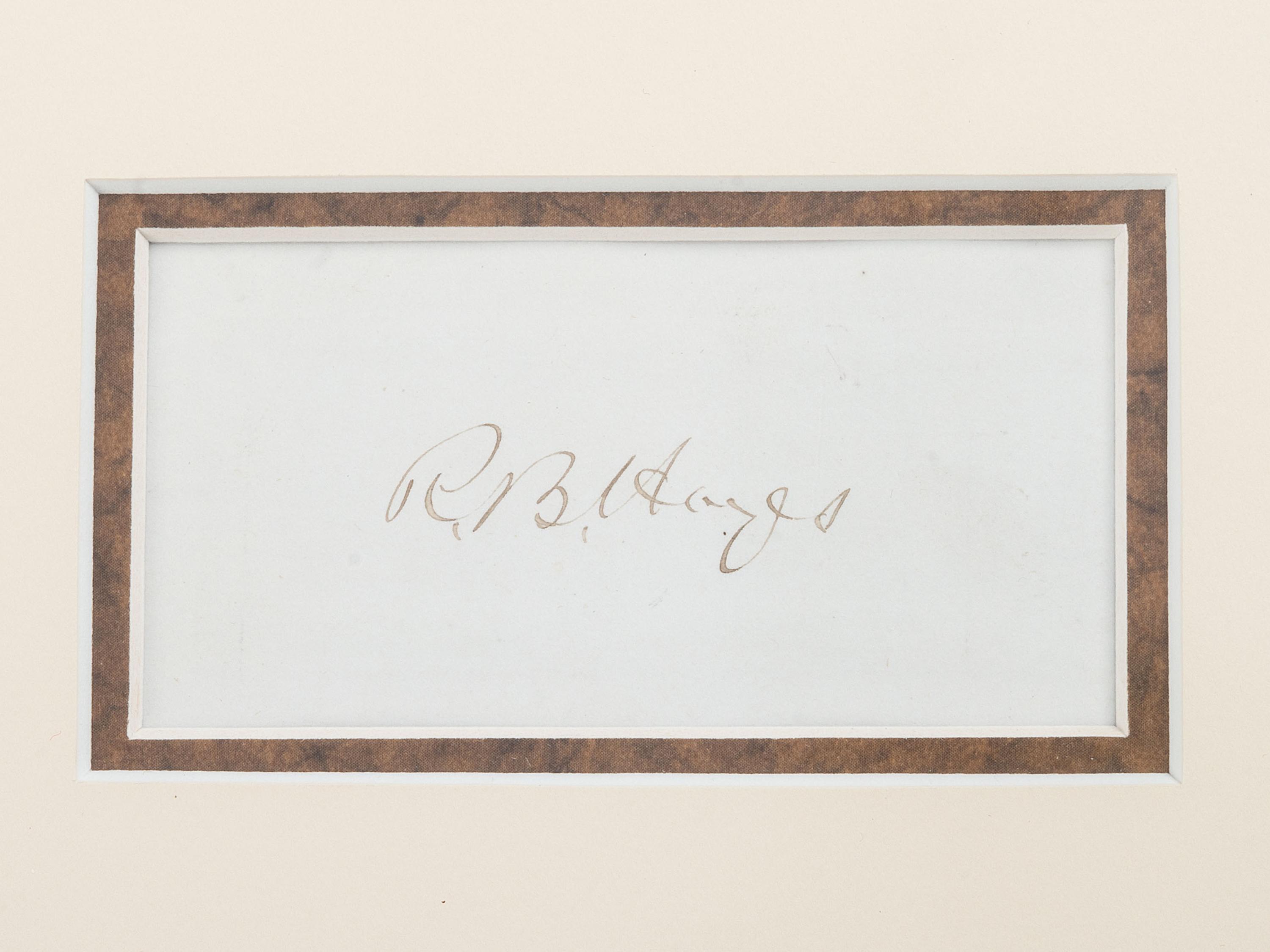[POLITICS IN AMERICA]. A group of presidential signatures including Rutherford B. HAYES, Lyndon B. JOHNSON, Ronald REAGAN, and George H.W. BUSH.