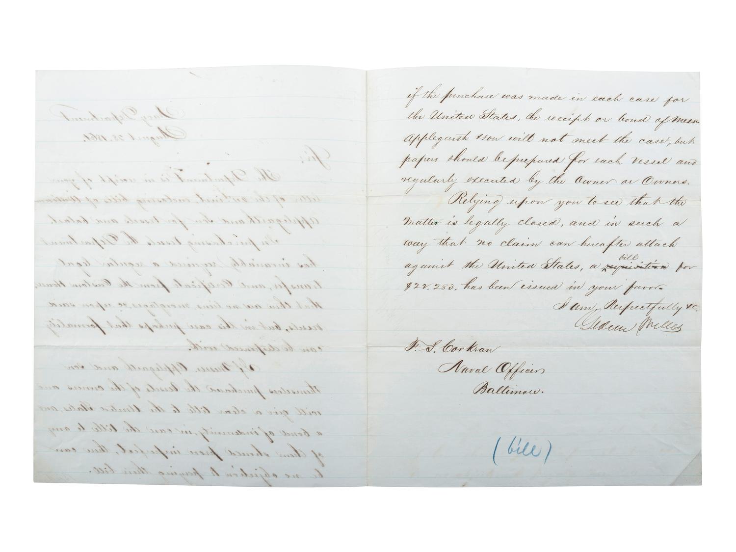 [SLAVERY & ABOLITION] -- [COCKRAN, Francis S. (1814-1886)]. Archive of letters to Maryland abolitionist and Underground Railroad supporter, comprising: