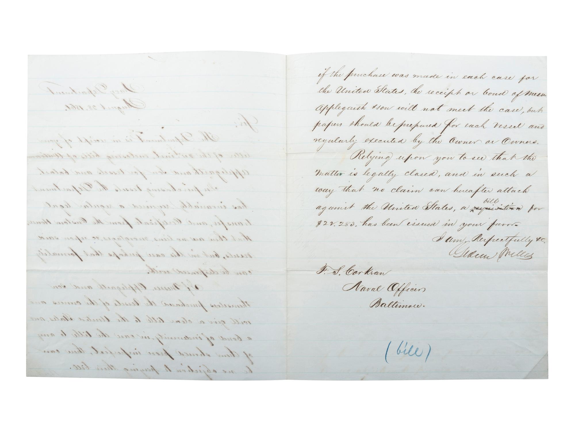 [SLAVERY & ABOLITION] -- [COCKRAN, Francis S. (1814-1886)]. Archive of letters to Maryland abolitionist and Underground Railroad supporter, comprising: