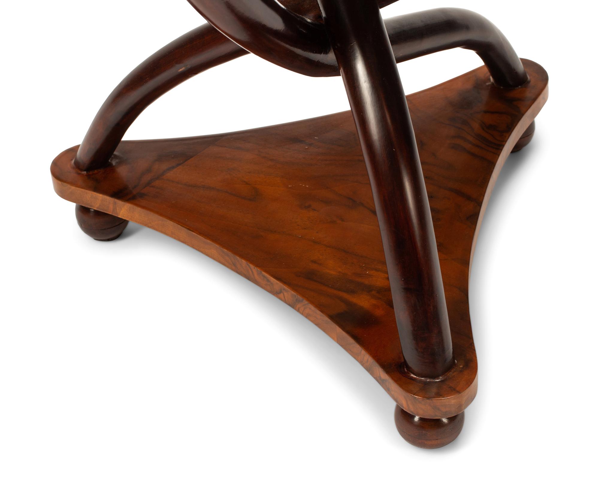 A Pair of Biedermeier Style Triangular Tables