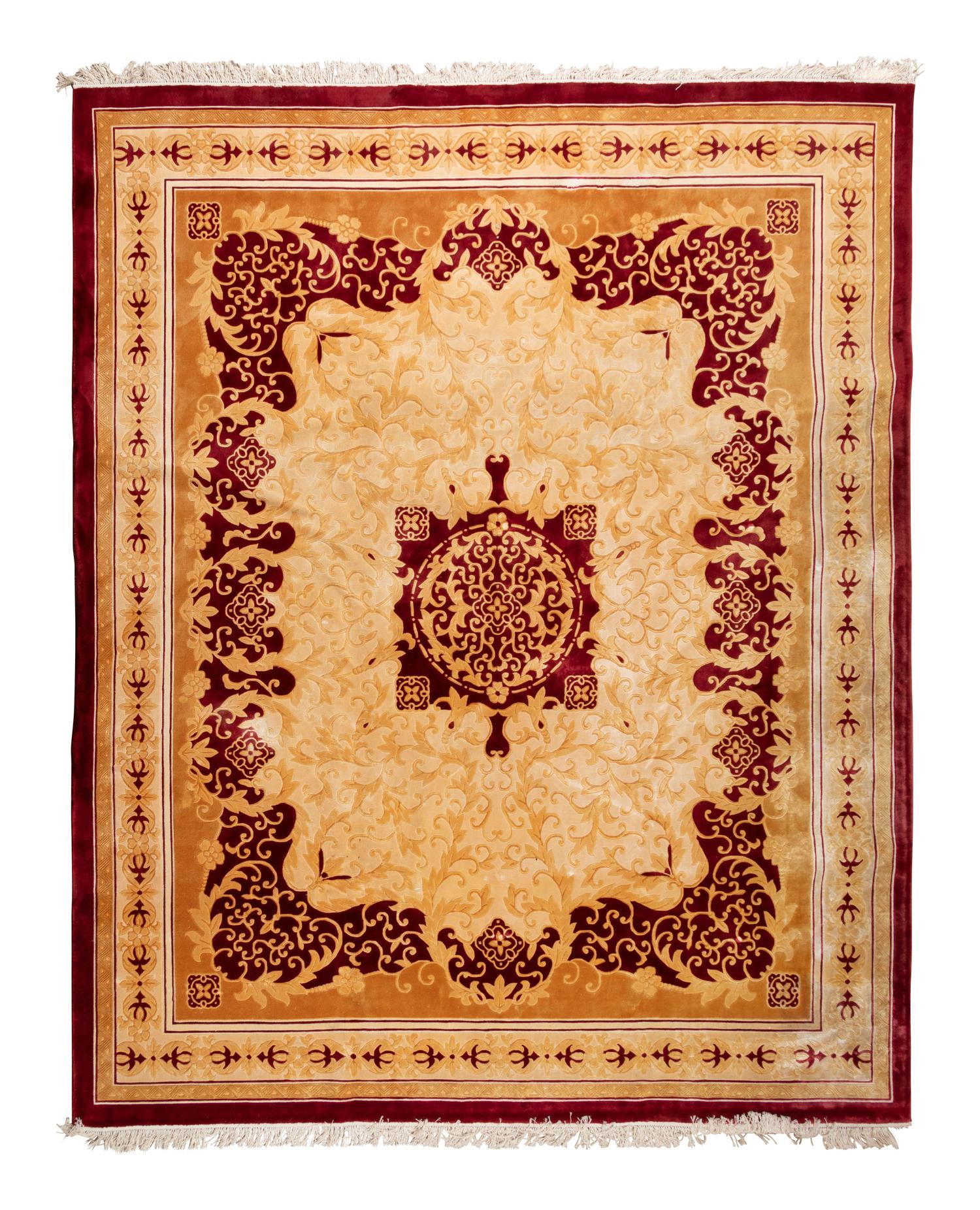 A Turkish Silk and Wool Rug