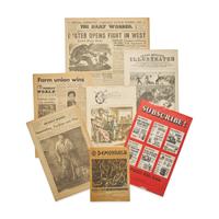 [American Radicalism] Group of 14 Issues of the "Proletarian News", and Other Periodicals Related to Communism, Anti-Fascism, etc.